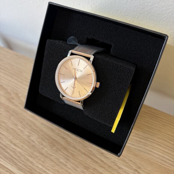 Invicta Lady 38 mm‎ Stainless Steel Rose Gold + Steel Rose Gold Dial Pc21 Quartz main image 6